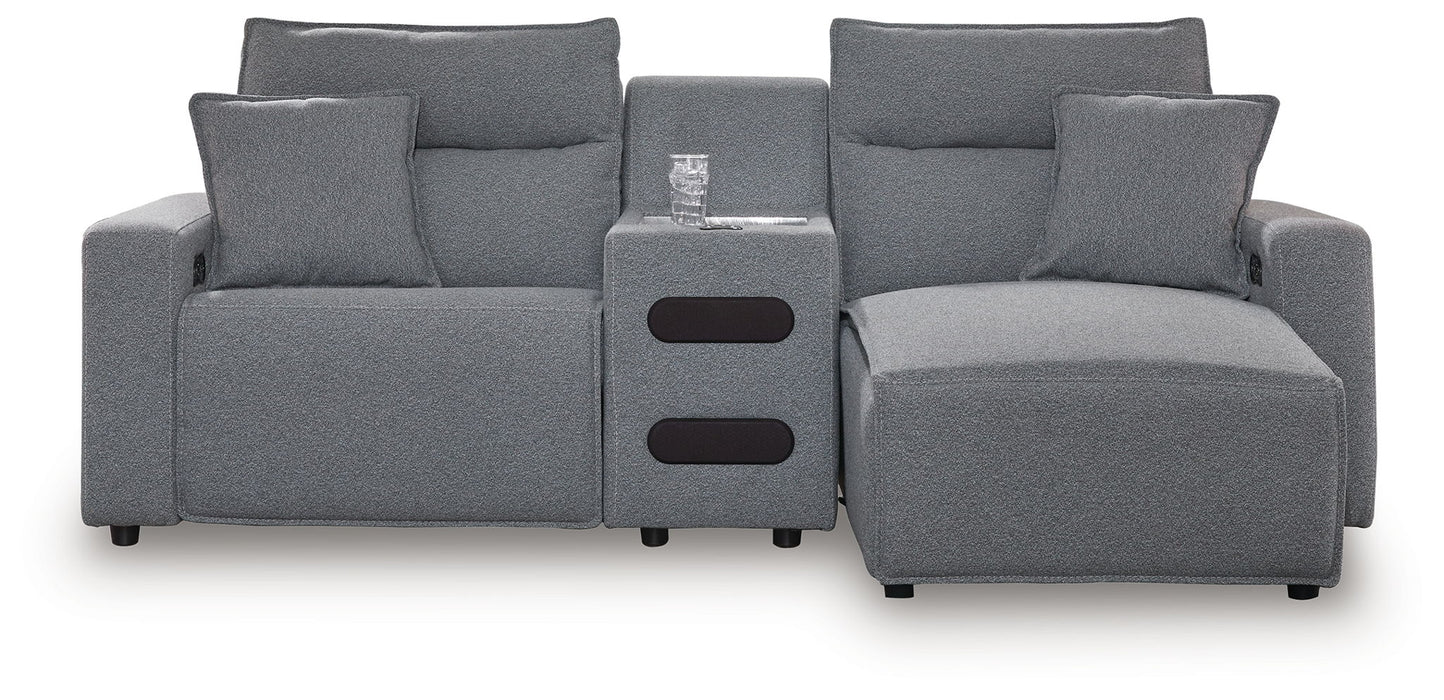ModMax II - Salt And Pepper - Reclining Sectional
