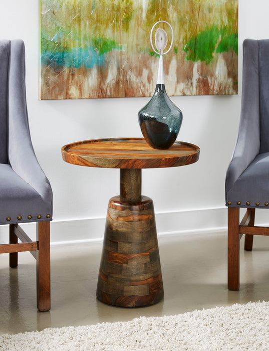 Tucson - Accent Table (2 Cartons) - Sheesham Brown