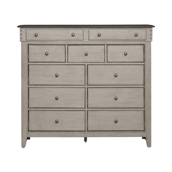 Ivy Hollow - 11 Drawer Chesser - Weathered Linen / Dusty Taupe