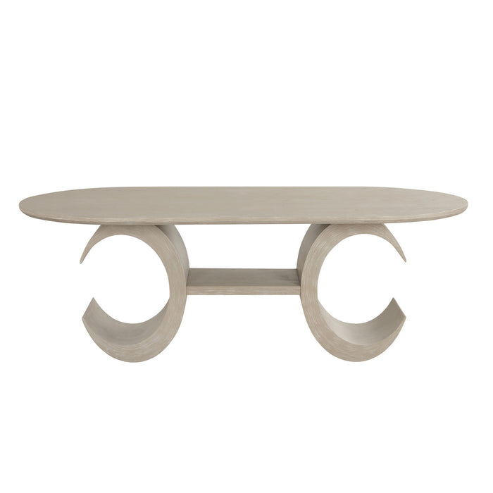 Gwendolyn - Oval Table Top And Base - Beige