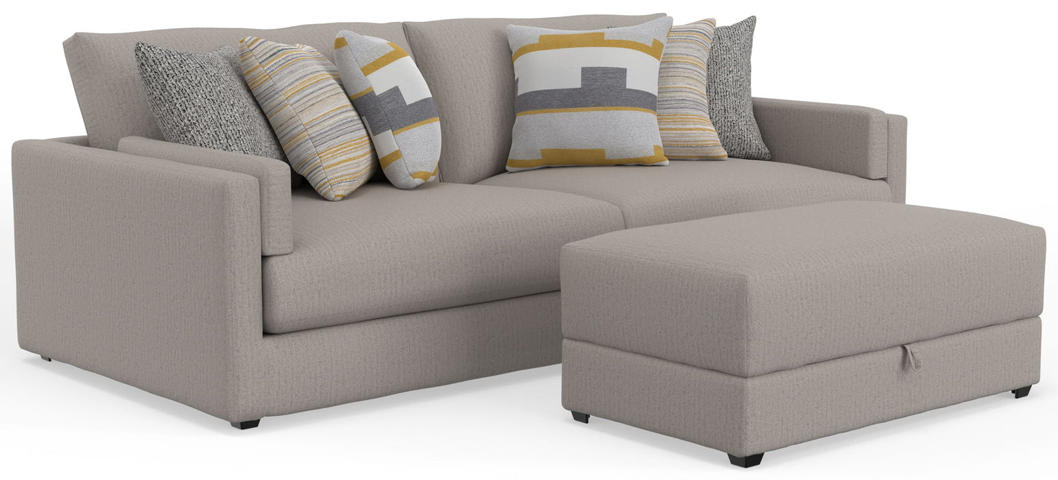 Trevor - Extra Deep Oversized Sofa With Included Storage Cocktail Ottoman