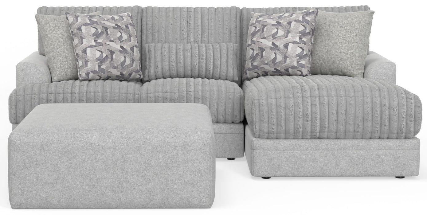 Titan - Sectional With Comfort Coil Seating, Cocktail Ottoman And Accent Pillows Included