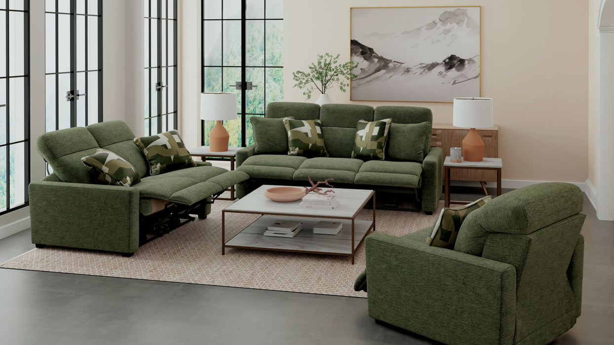 Ada - Power Adjustable Headrest Power Lay Flat Recliner - Camel