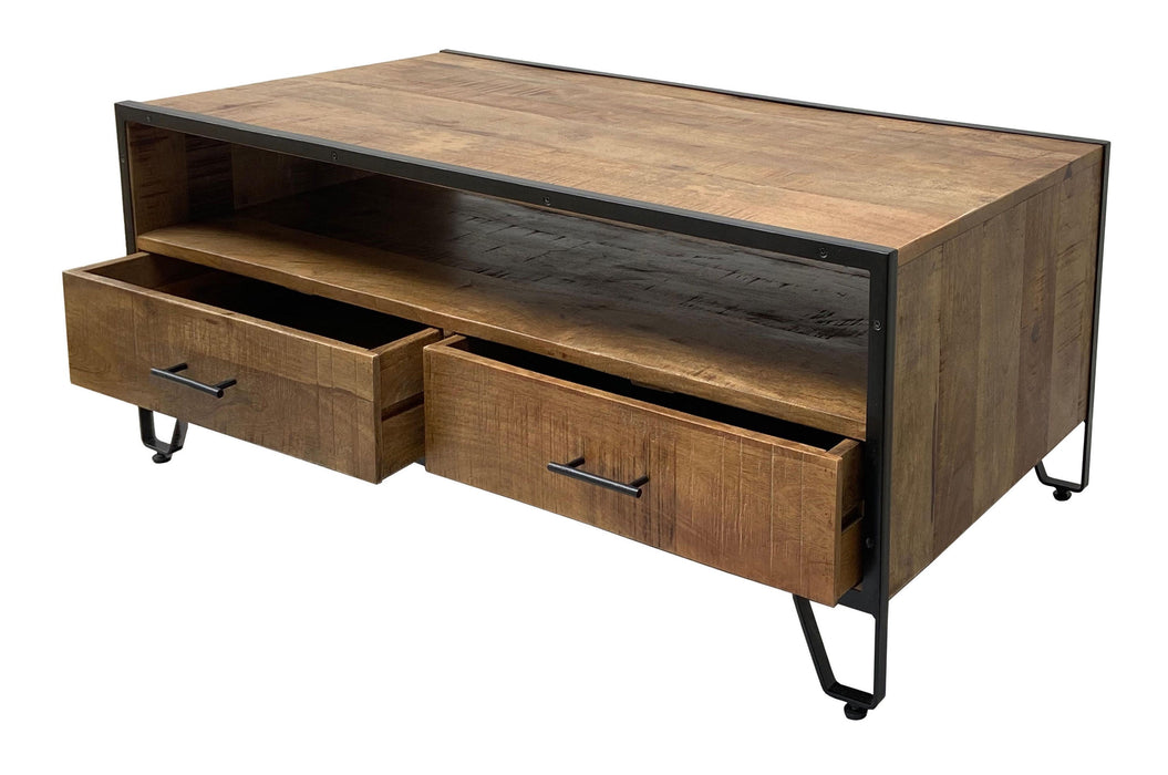Woodson - Two Drawer Cocktail Table - Blaise Natural
