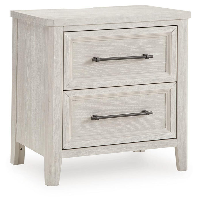 Darbonton - Two Drawer Night Stand - Dove White