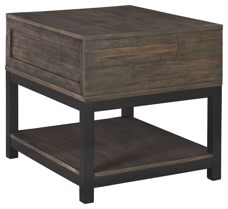 Johurst - Rectangular End Table - Grayish Brown