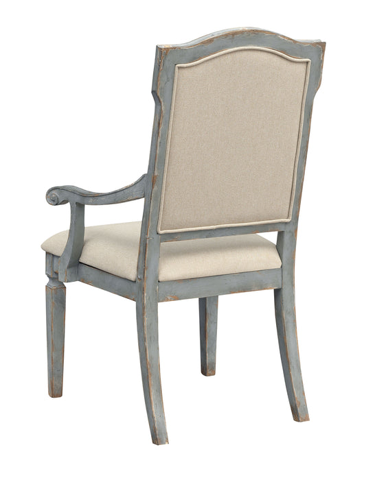 Monaco - Upholstered Dining Arm Chairs (Set of 2) - Two Tone