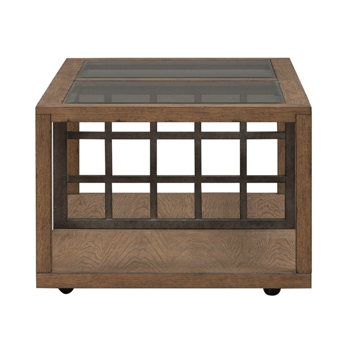 wooden trellis table Liberty Furniture Bayhill Trellis Cocktail Table