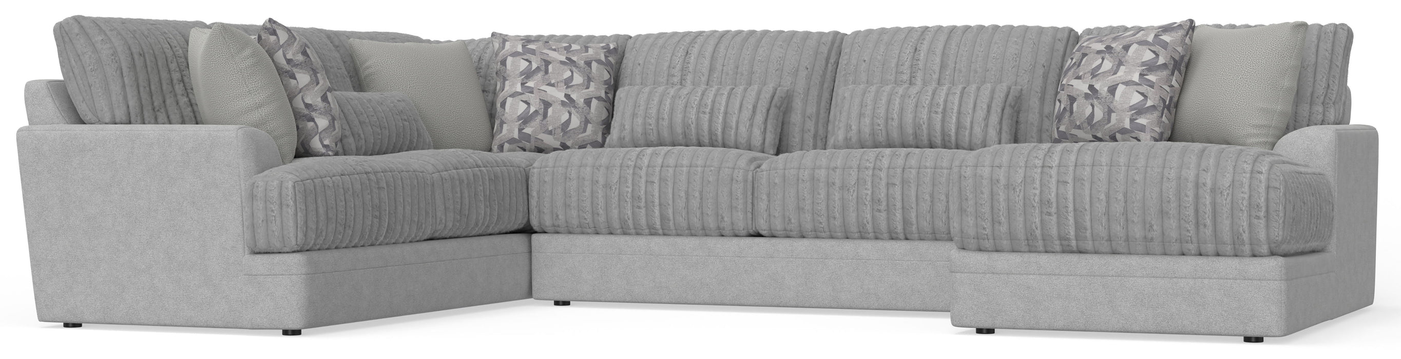 Titan - Sectional With Comfort Coil Seating And Accent Pillows