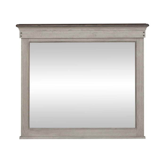 Ivy Hollow - Landscape Mirror - Weathered Linen / Dusty Taupe
