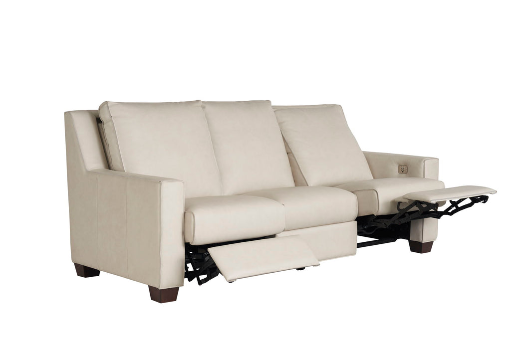 Special Order Motion Tucker Sofa in Markham Frost Leather