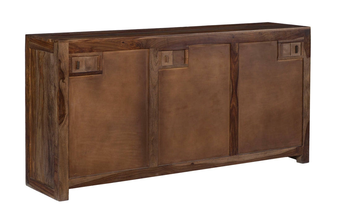Liam - Four Drawer Two Door Console - Brownstone