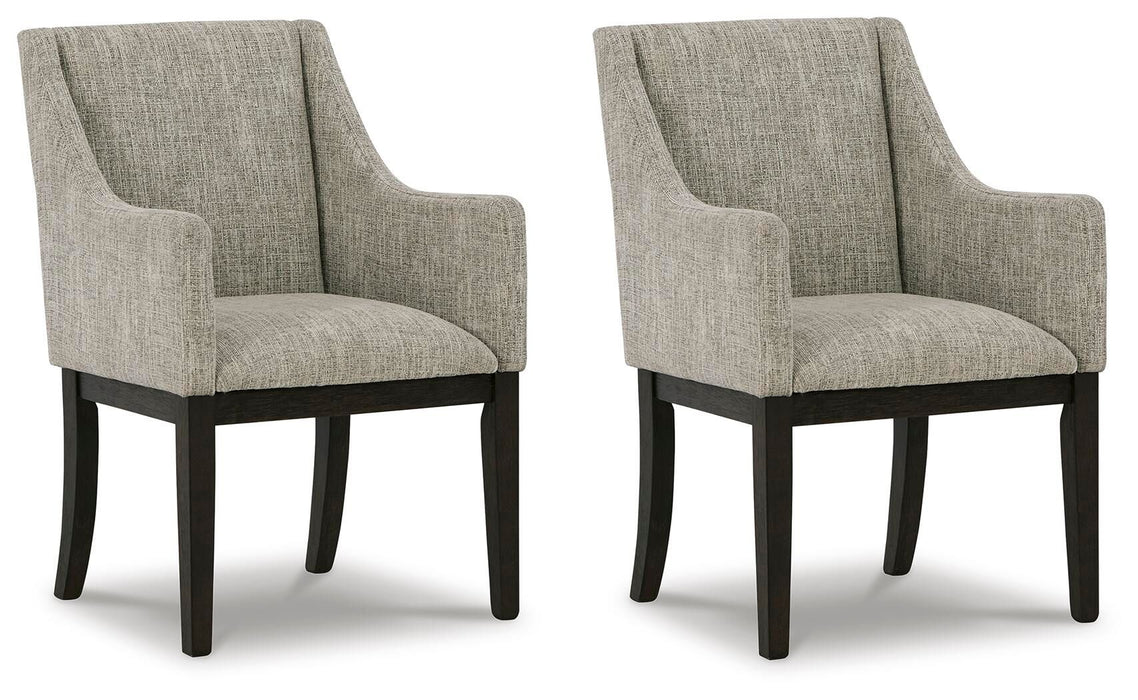 Burkhaus - Dark Brown - Dining Uph Arm Chair