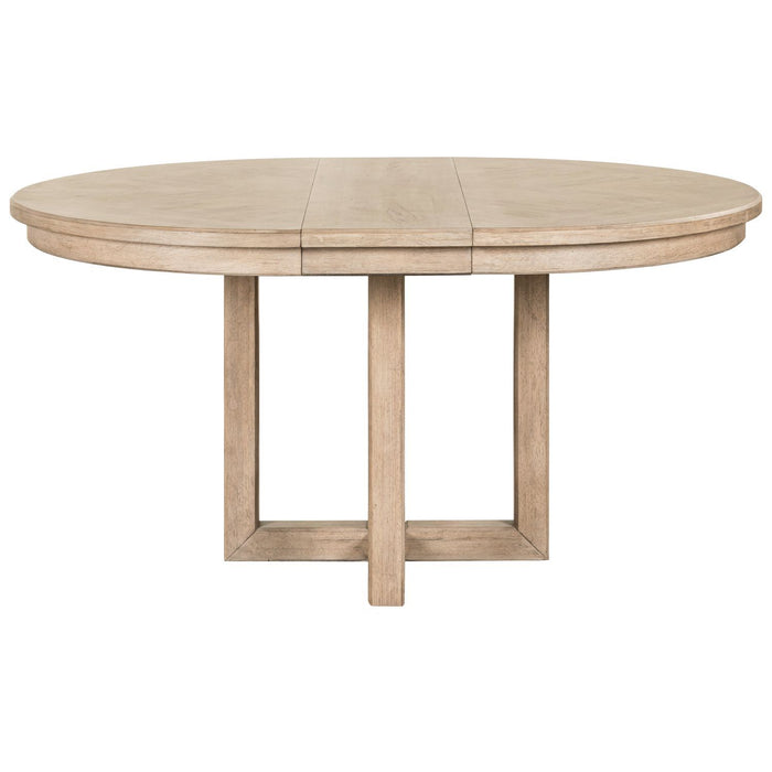 Proximity Place - Pedestal Table - Barley Buff