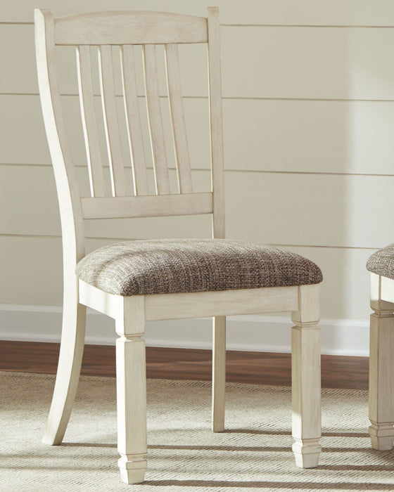 Bolanburg - Brown / Beige - Dining Uph Side Chair  - Rake Back