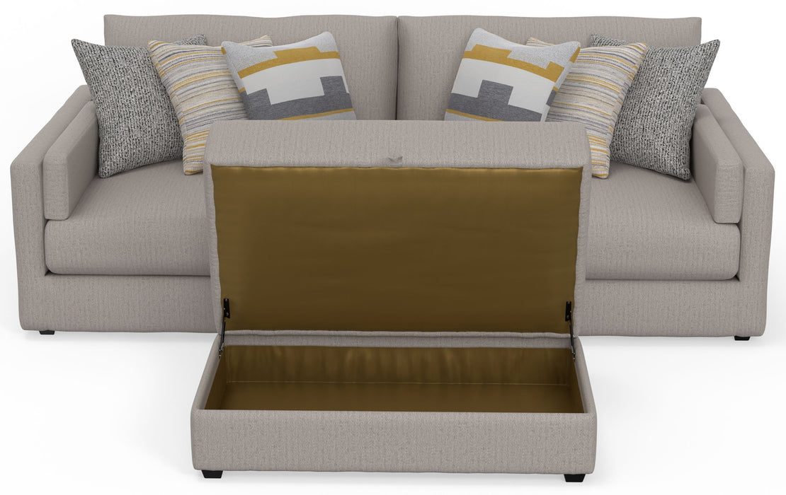 Trevor - Extra Deep Oversized Sofa With Included Storage Cocktail Ottoman
