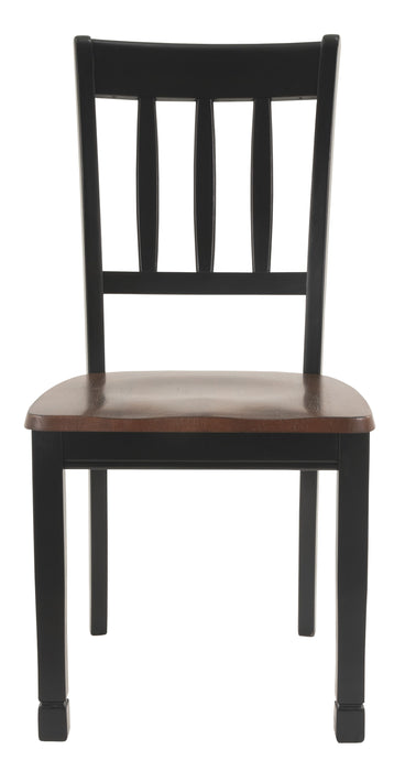 Owingsville - Black / Brown - Dining Room Side Chair