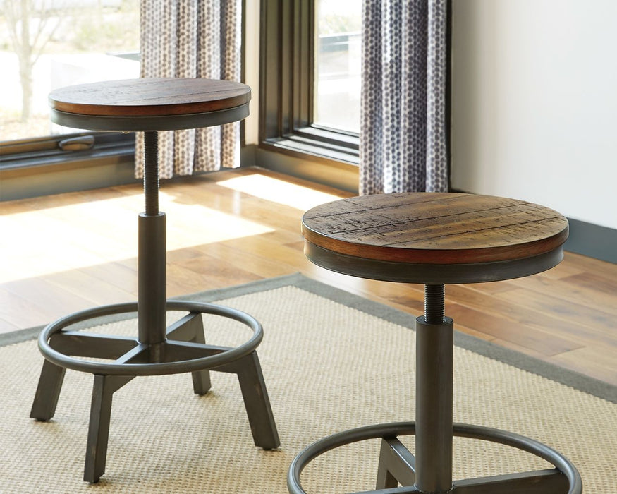 Torjin - Dark Brown - Swivel Stool