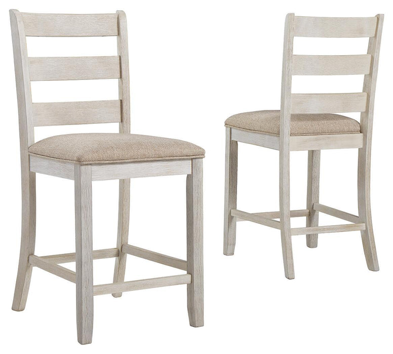 Skempton - White - Upholstered Barstool