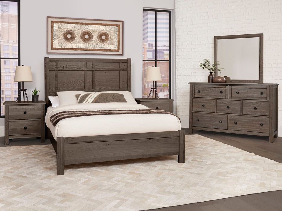 Custom Express - California King Architectural Bed - Driftwood Gray