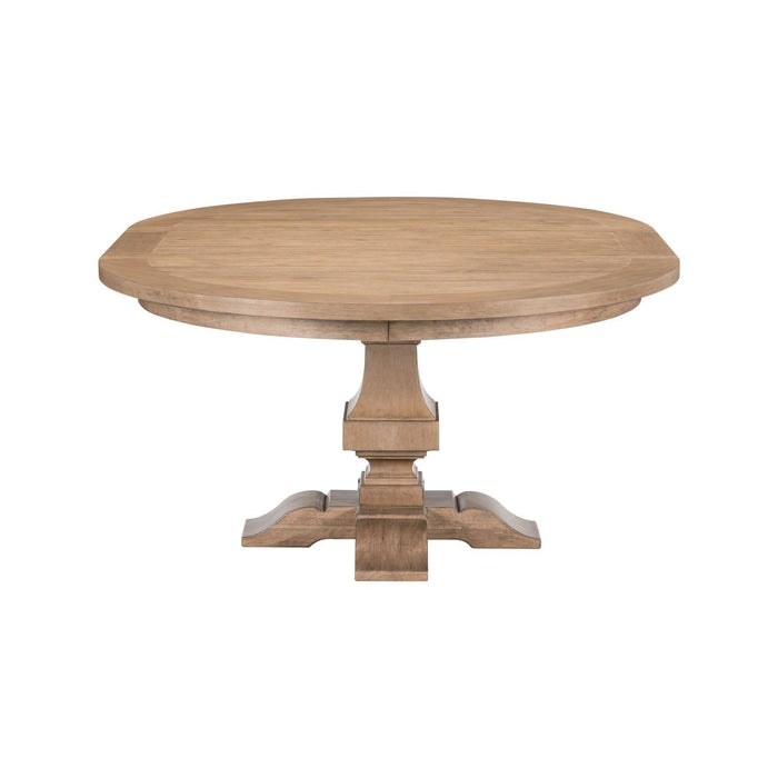 Haven Hills - Pedestal Table - Camel Beige