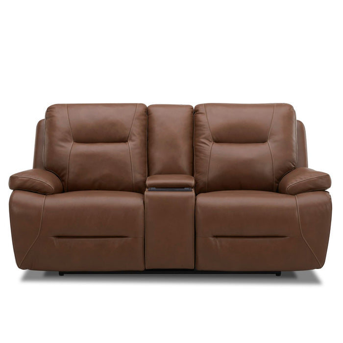 Cameron - Loveseat With Console P3 & ZG - Dakota Saddle