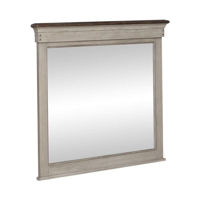 Ivy Hollow - Landscape Mirror - Weathered Linen / Dusty Taupe