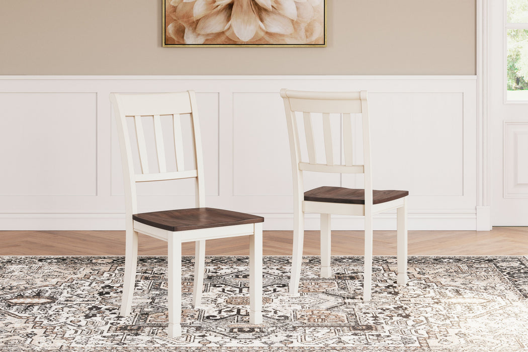 Whitesburg - Brown / Cottage White - Dining Room Side Chair