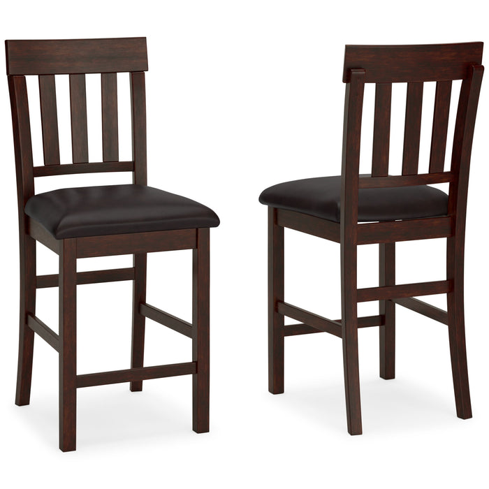 Haddigan - Dark Brown - Upholstered Barstool