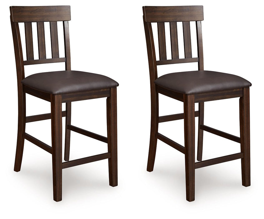 Haddigan - Dark Brown - Upholstered Barstool