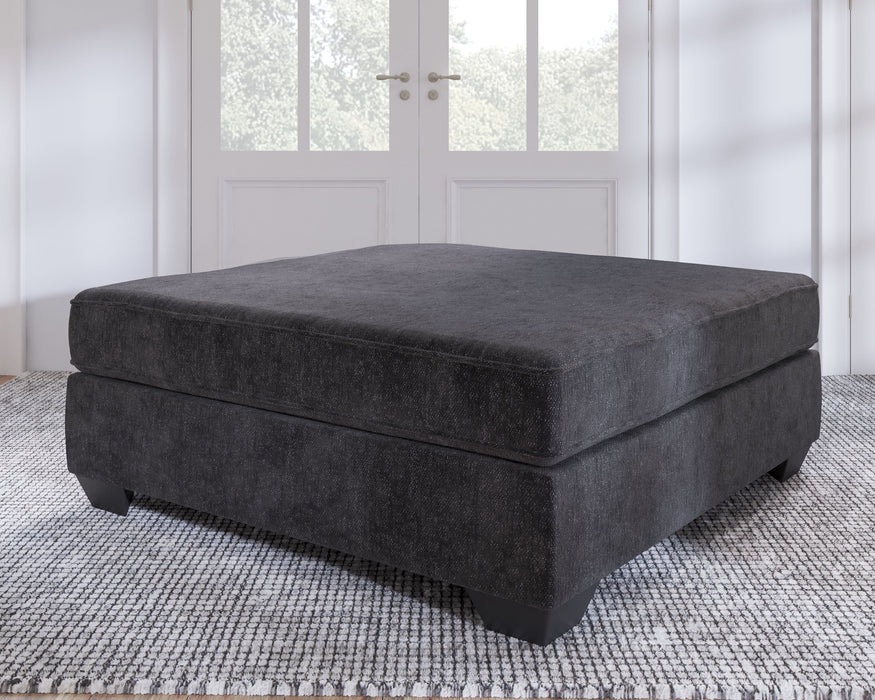 Lavernett - Oversized Accent Ottoman - Charcoal
