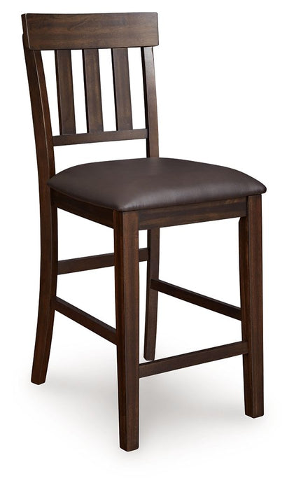 Haddigan - Dark Brown - Upholstered Barstool