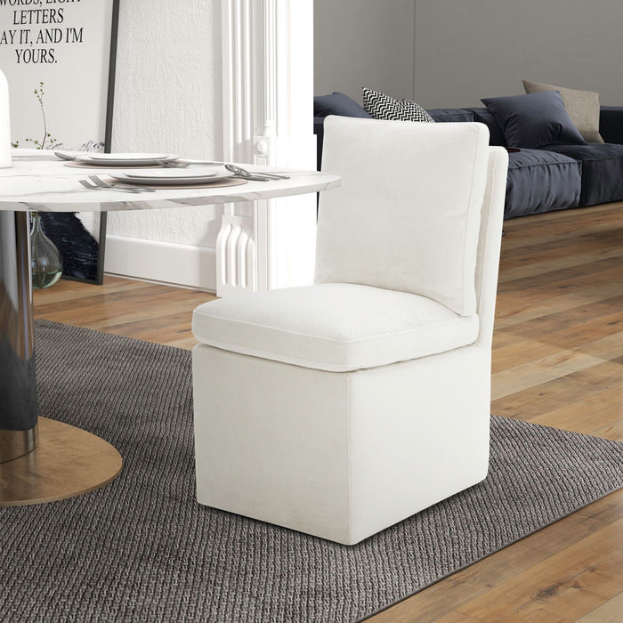 Accent Dining - Accent Dining Chair With Casters