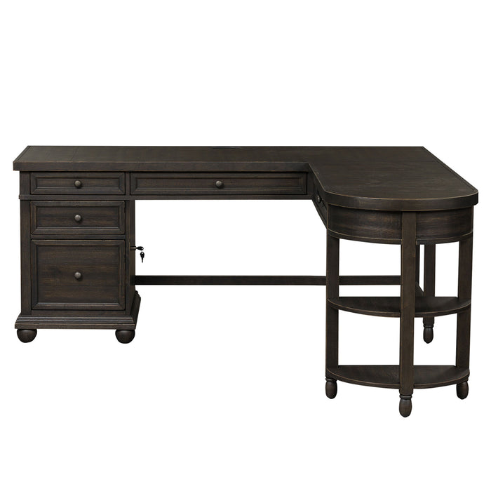 Harvest Home - L Shaped Desk - Black