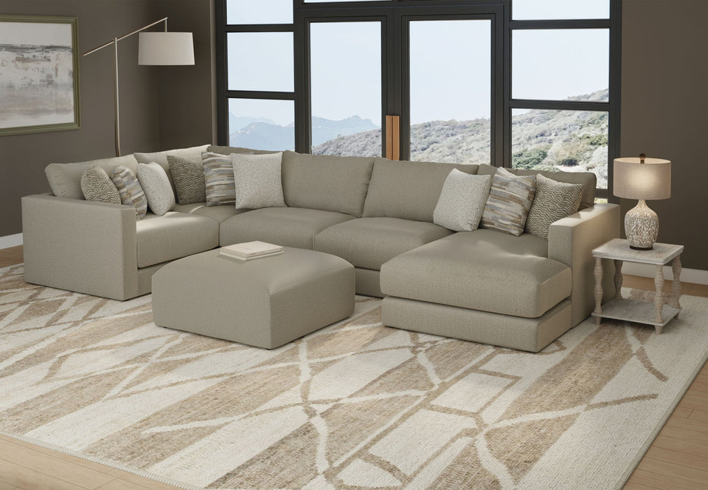 Amelia - Cocktail Ottoman - Chalk