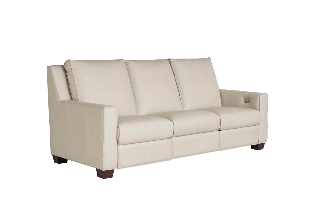 Special Order Motion Tucker Sofa in Markham Frost Leather