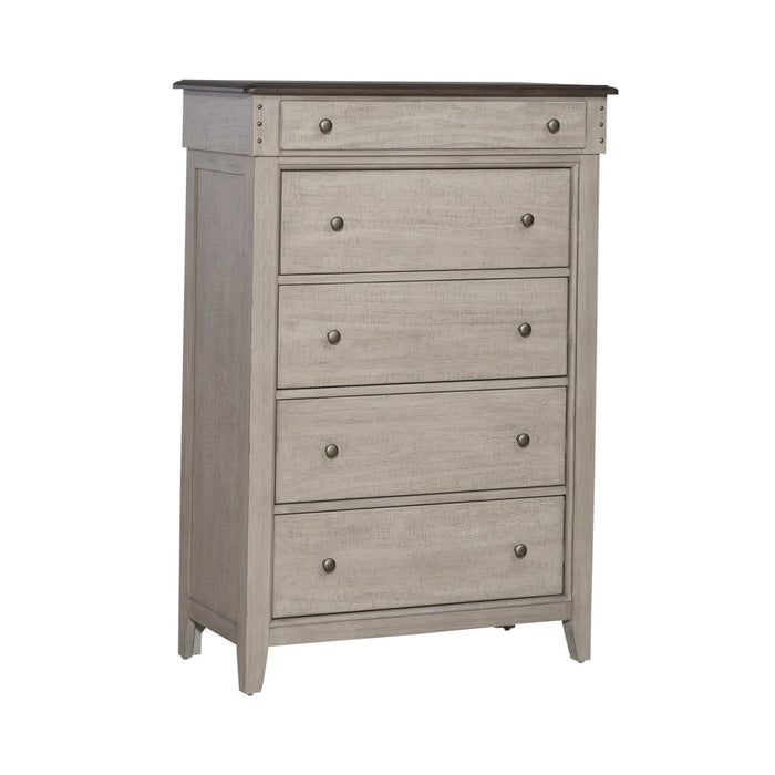 Ivy Hollow - 5 Drawer Chest - Weathered Linen / Dusty Taupe