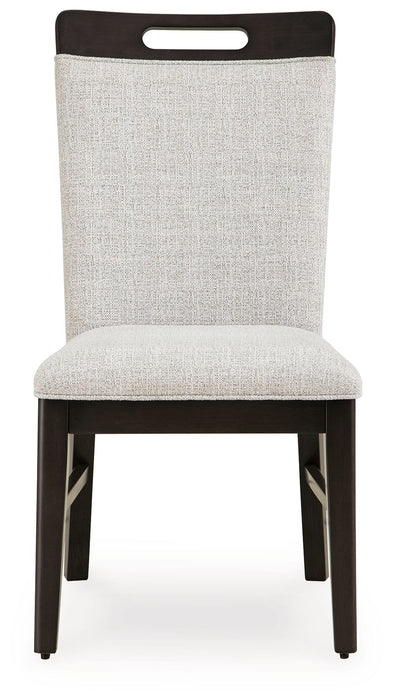 Neymorton - Light Gray / Brown - Dining Upholstered Side Chair (Set of 2)