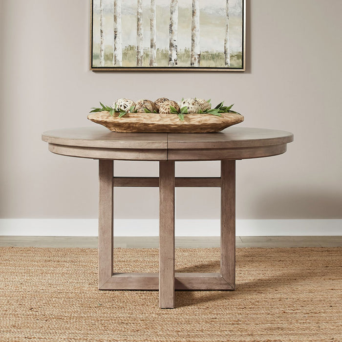 Proximity Place - Pedestal Table - Barley Buff