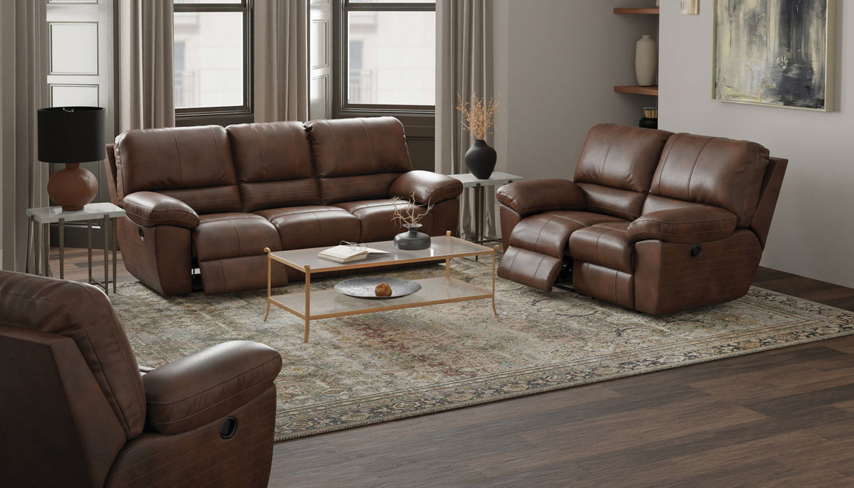 Stetson - Lay Flat Reclining Loveseat - Walnut