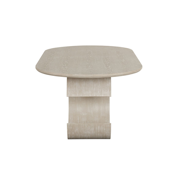 Gwendolyn - Oval Table Top And Base - Beige