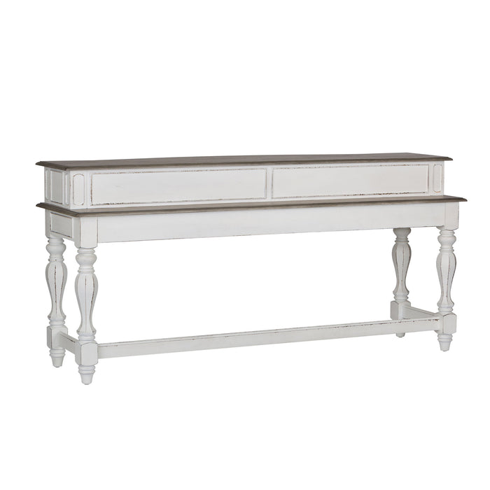 Magnolia Manor - Console Bar Table - White