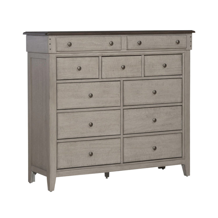 Ivy Hollow - 11 Drawer Chesser - Weathered Linen / Dusty Taupe