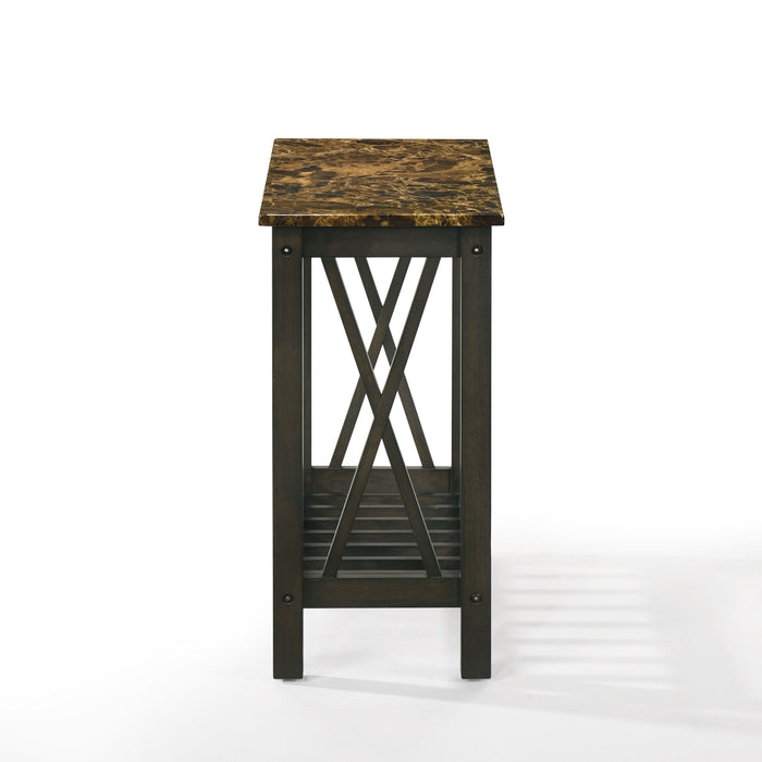 Eden - Chairside Table - Espresso - Wood