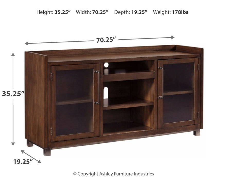 Starmore - XL TV Stand w/Fireplace Option - Brown