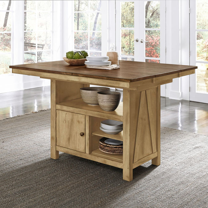 Lindsey Farm - Gathering Table Set - Natural & Brown