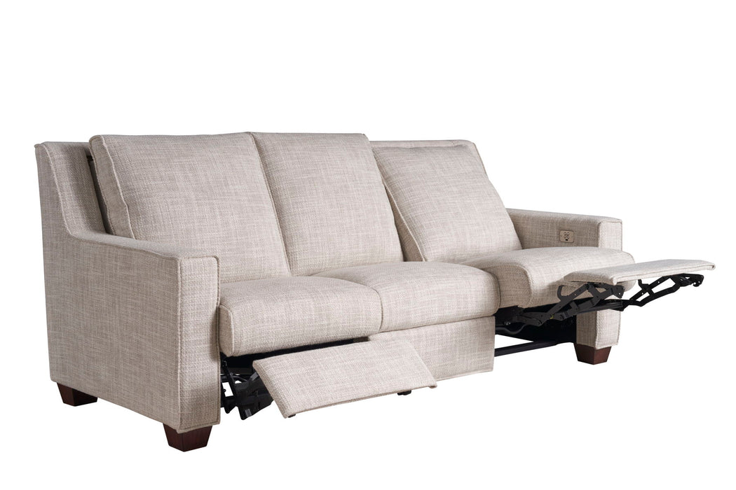 Special Order Motion Tucker Sofa in Curl Egret Fabric