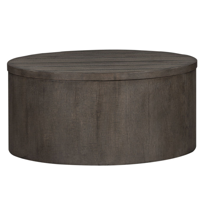 Modern Farmhouse - Drum Cocktail Table - Dusty Charcoal