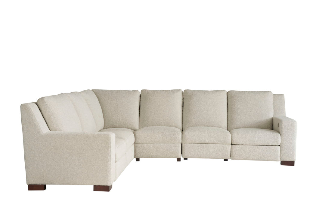 Special Order Motion RHODES SECTIONAL in fabric: Oris Snow.