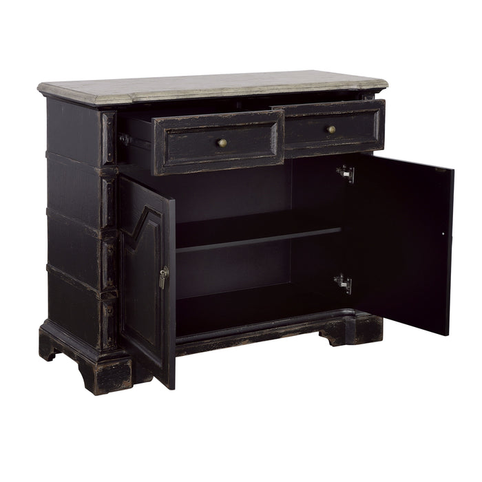 Midnight Storm - Two Door Two Drawer Cabinet - Off White